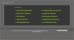 Desktop Screenshot of agingmatters.com